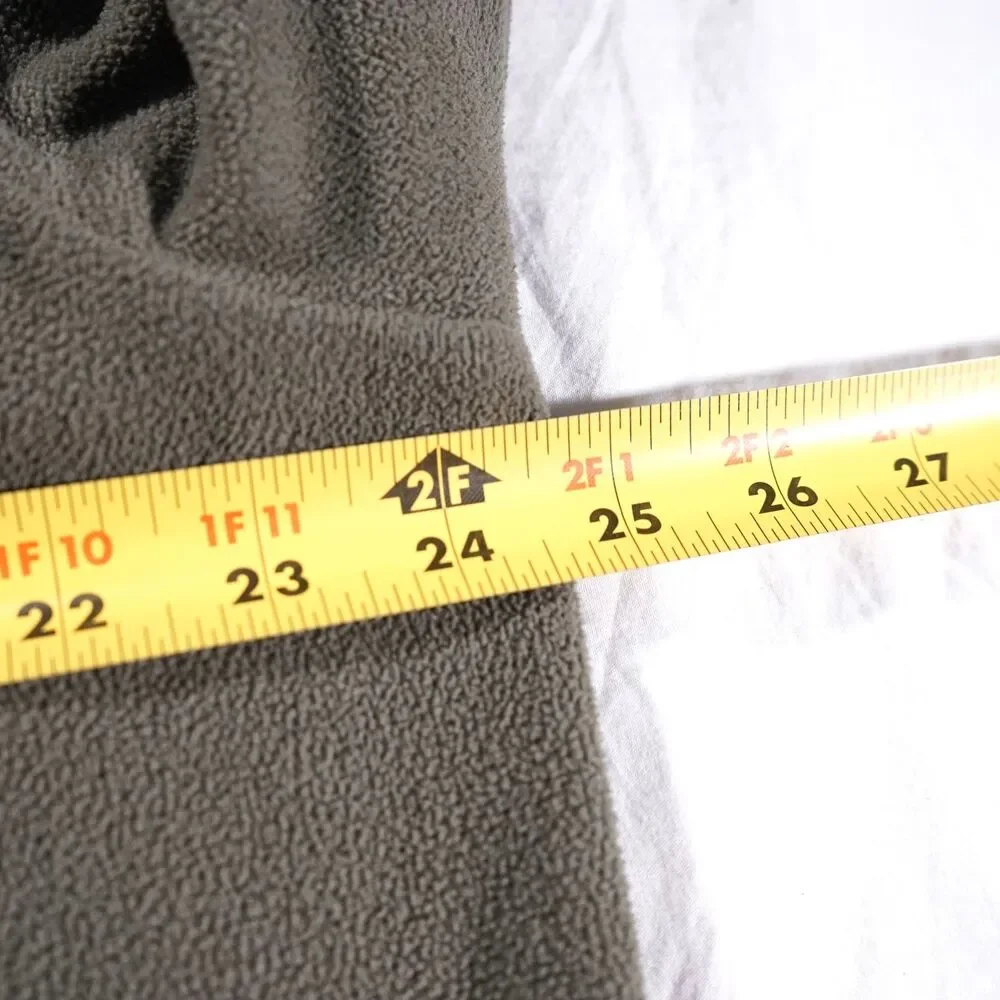 The North Face Quarter Zip Fleece Jacket Color Block Black Olive Mens XL